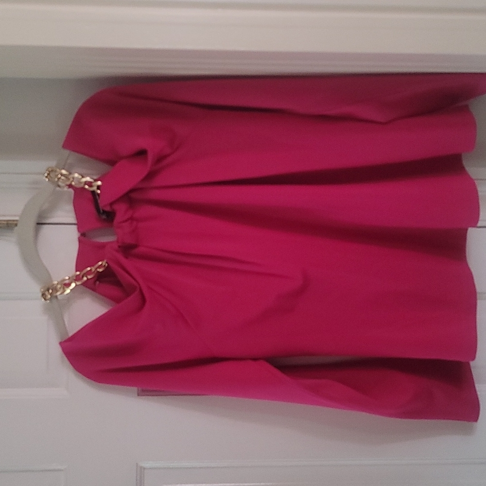 Never worn Off shoulder top with chain necklace